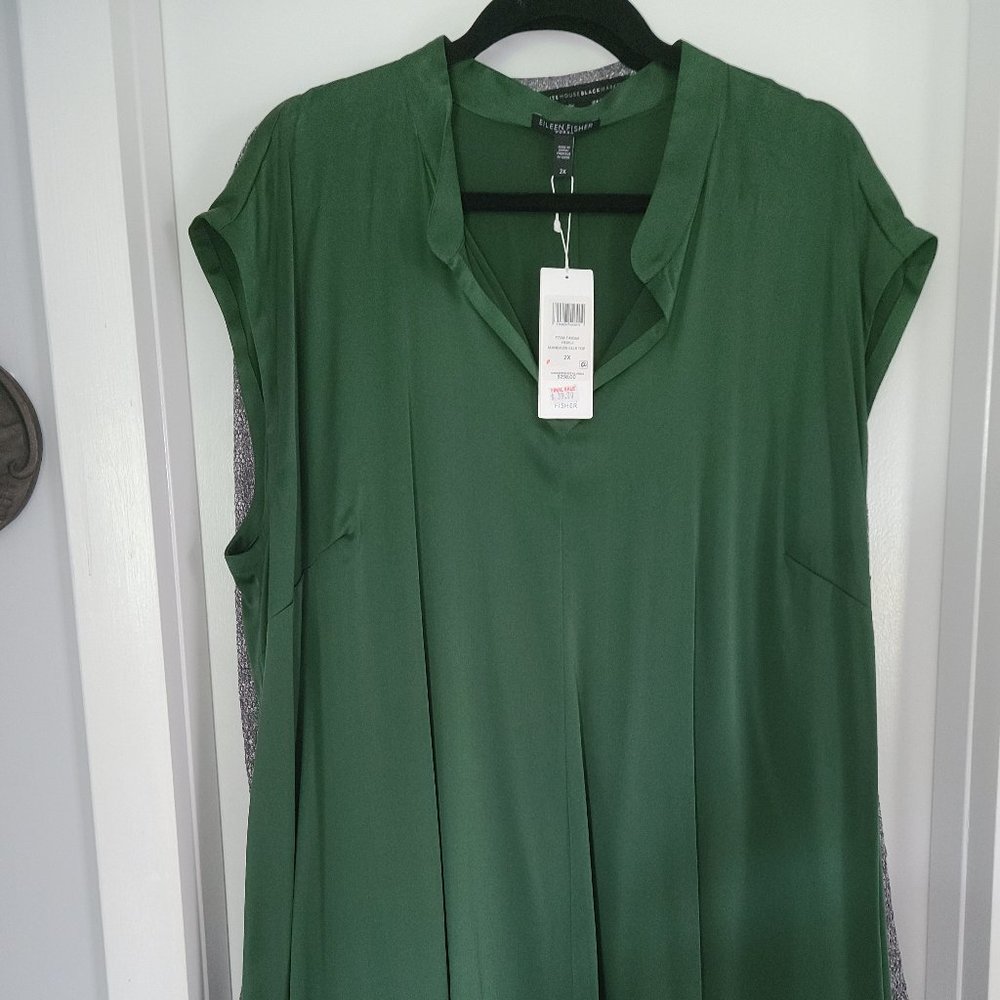 Eileen Fisher Silk Tunic Top XXL